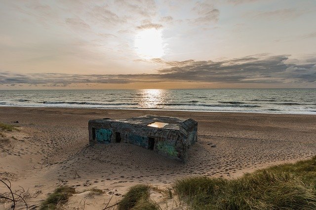 Bunker am Strand