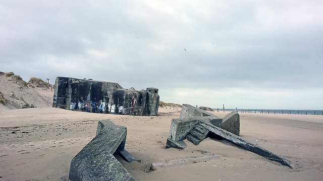 Bunker am Strand